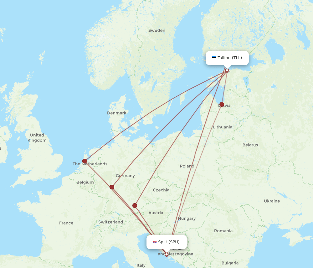 TLL-SPU flight routes