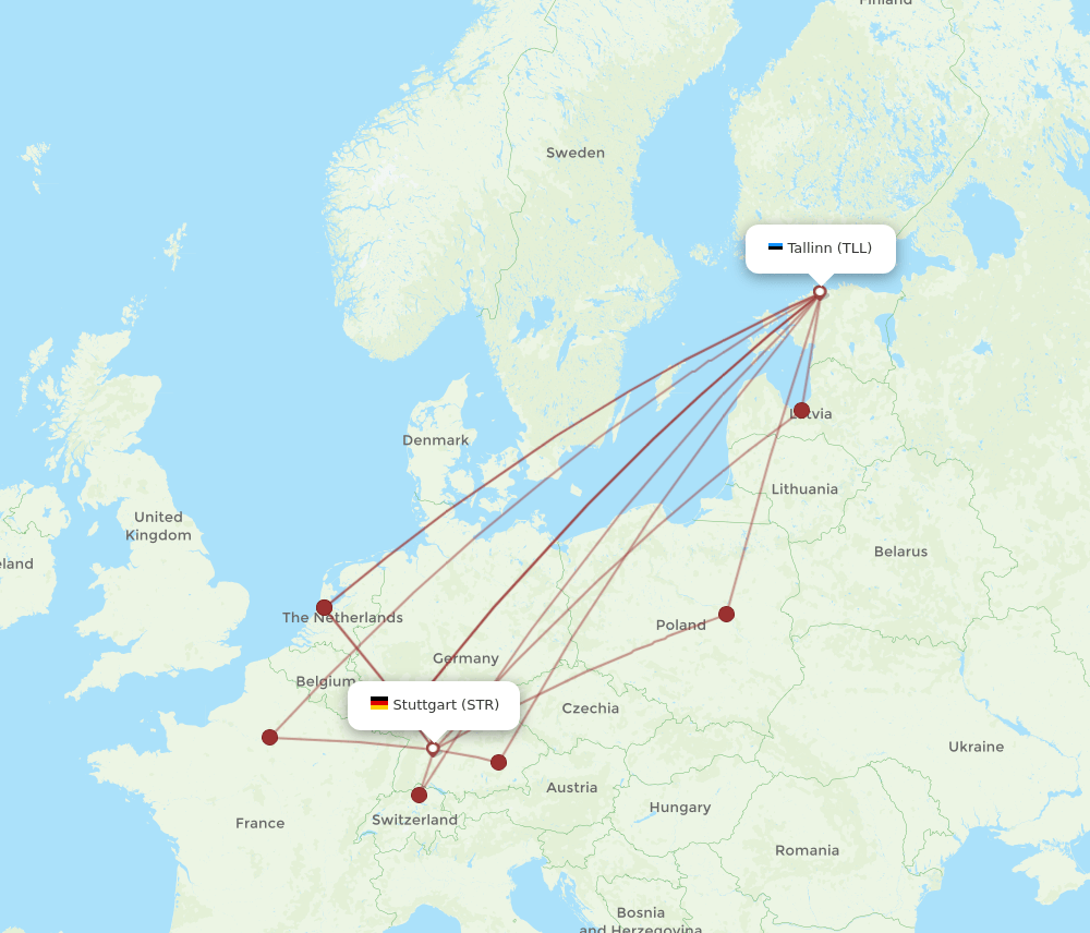 TLL-STR flight routes