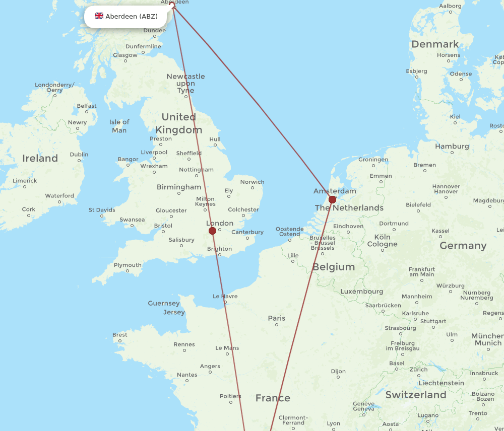 TLS-ABZ flight routes
