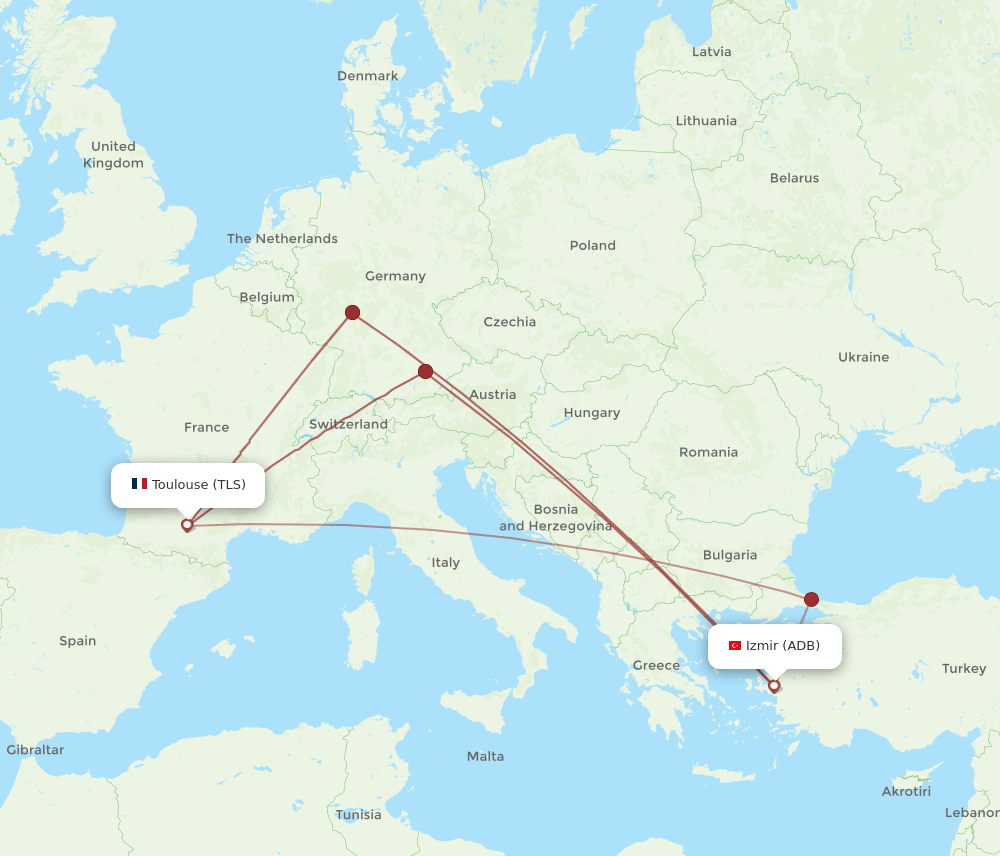 TLS-ADB flight routes