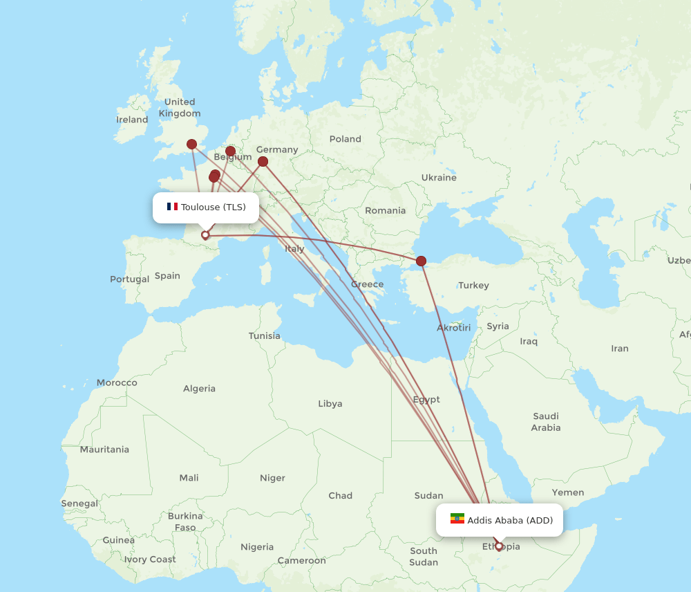 TLS-ADD flight routes