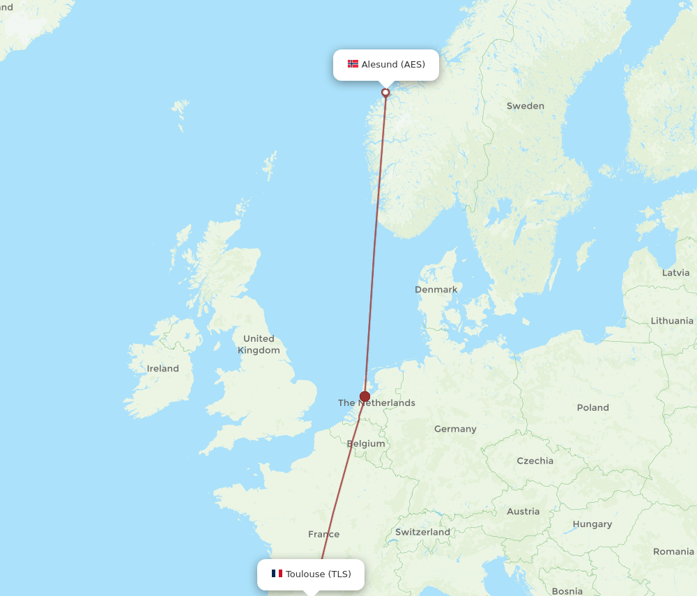 TLS-AES flight routes