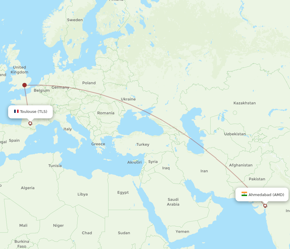 TLS-AMD flight routes