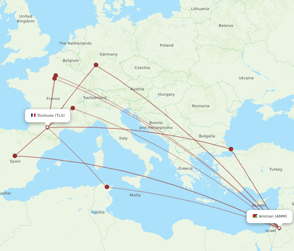 TLS-AMM flight routes