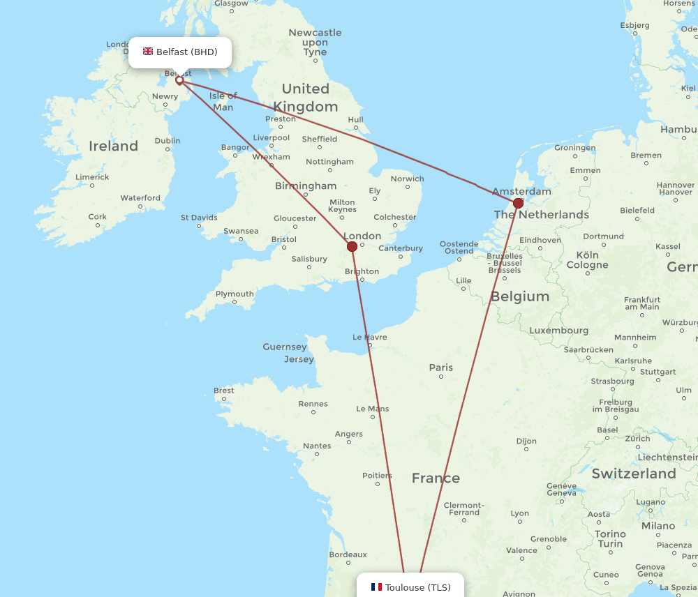 TLS-BHD flight routes