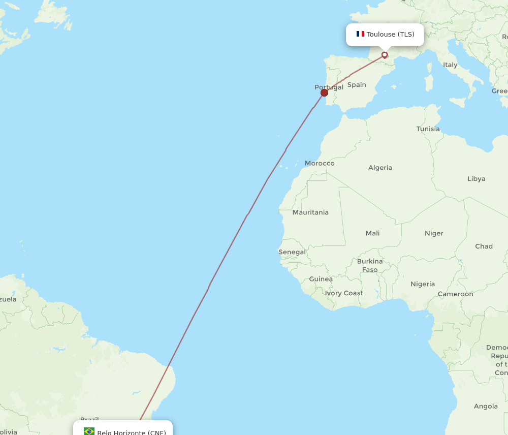 TLS-CNF flight routes