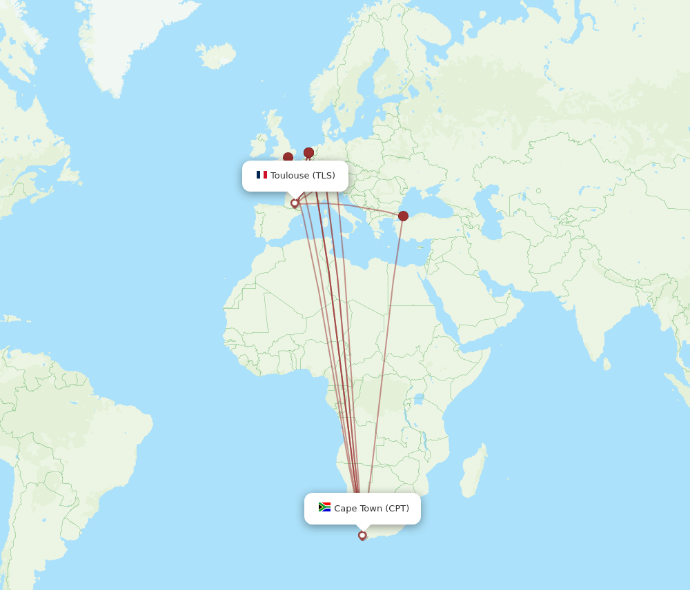 TLS-CPT flight routes
