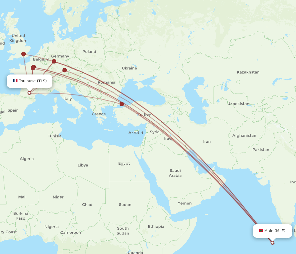 TLS-MLE flight routes