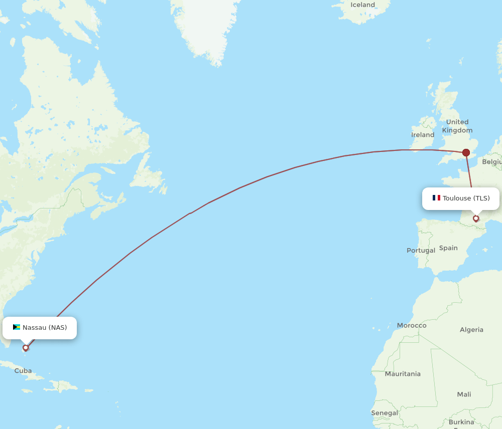 TLS-NAS flight routes