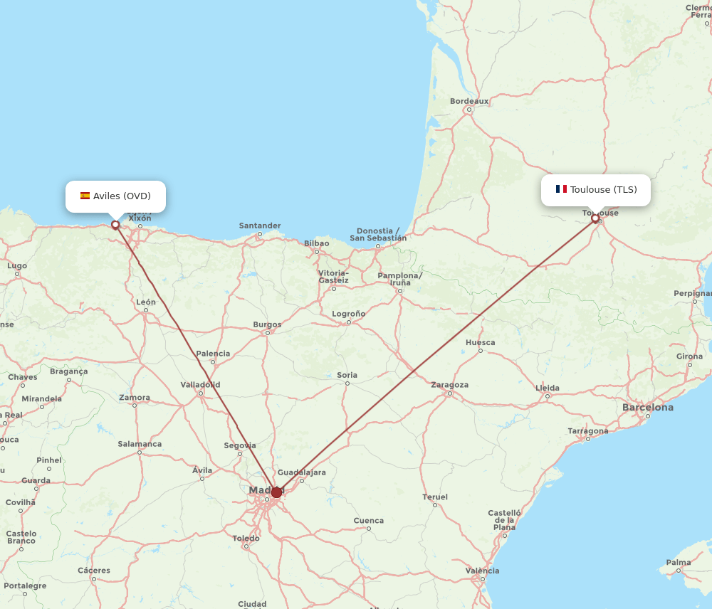TLS-OVD flight routes