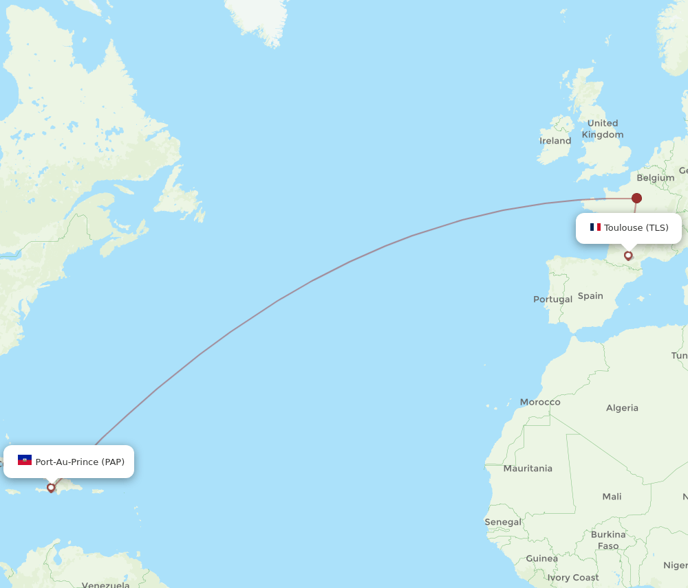 TLS-PAP flight routes