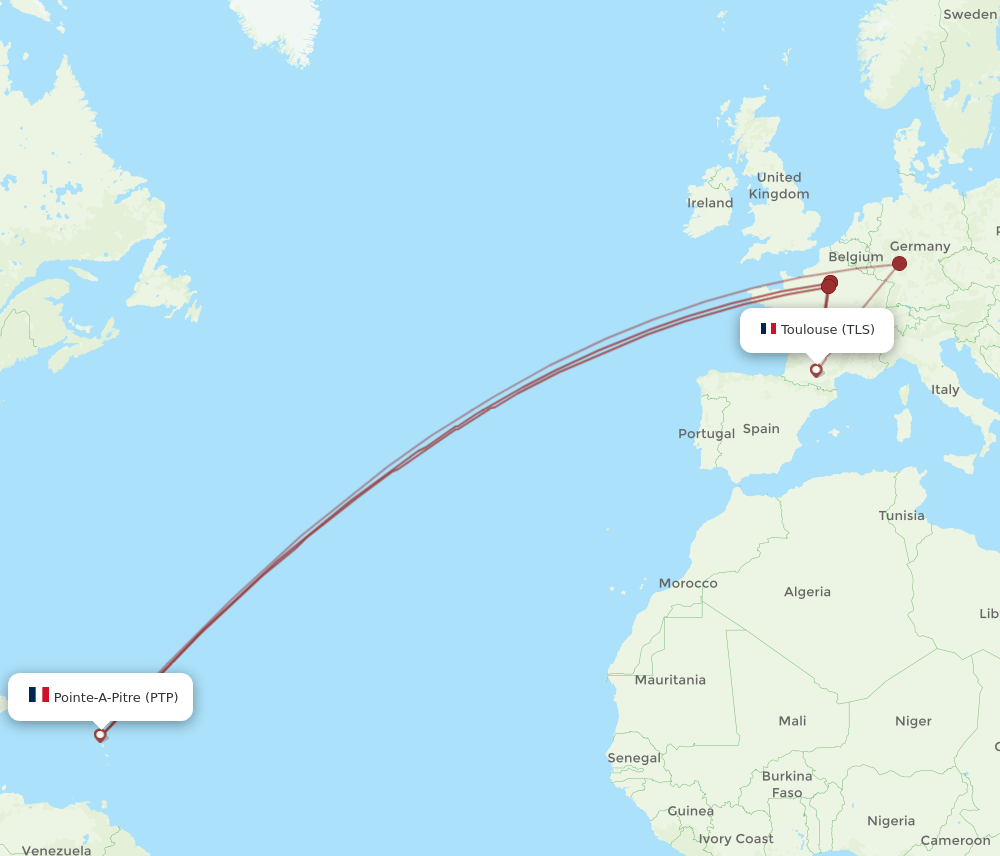 TLS-PTP flight routes