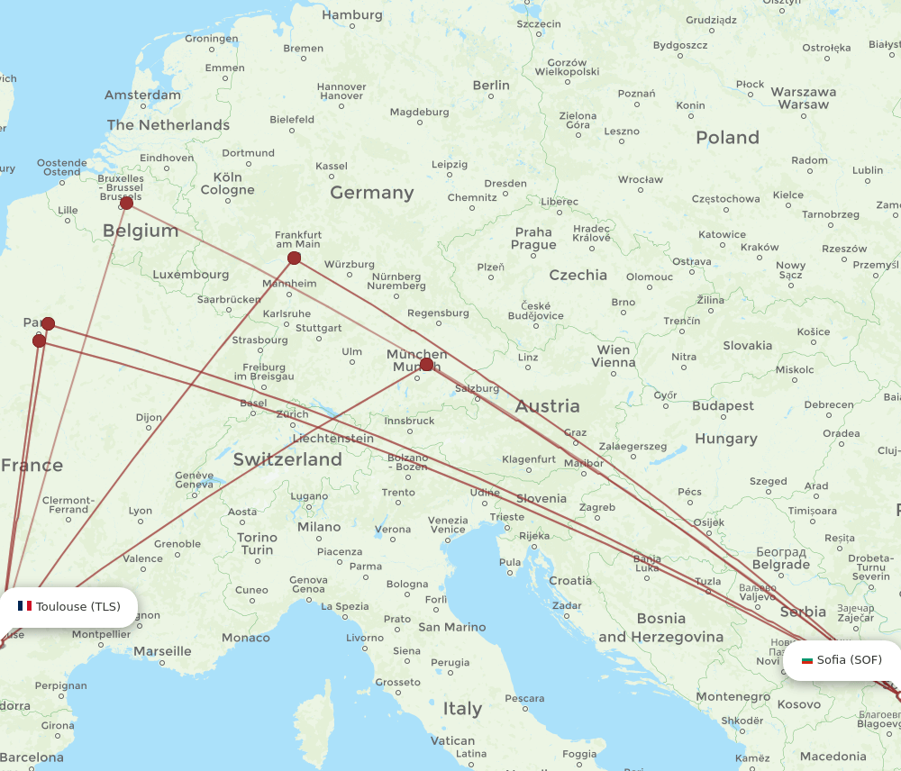 TLS-SOF flight routes