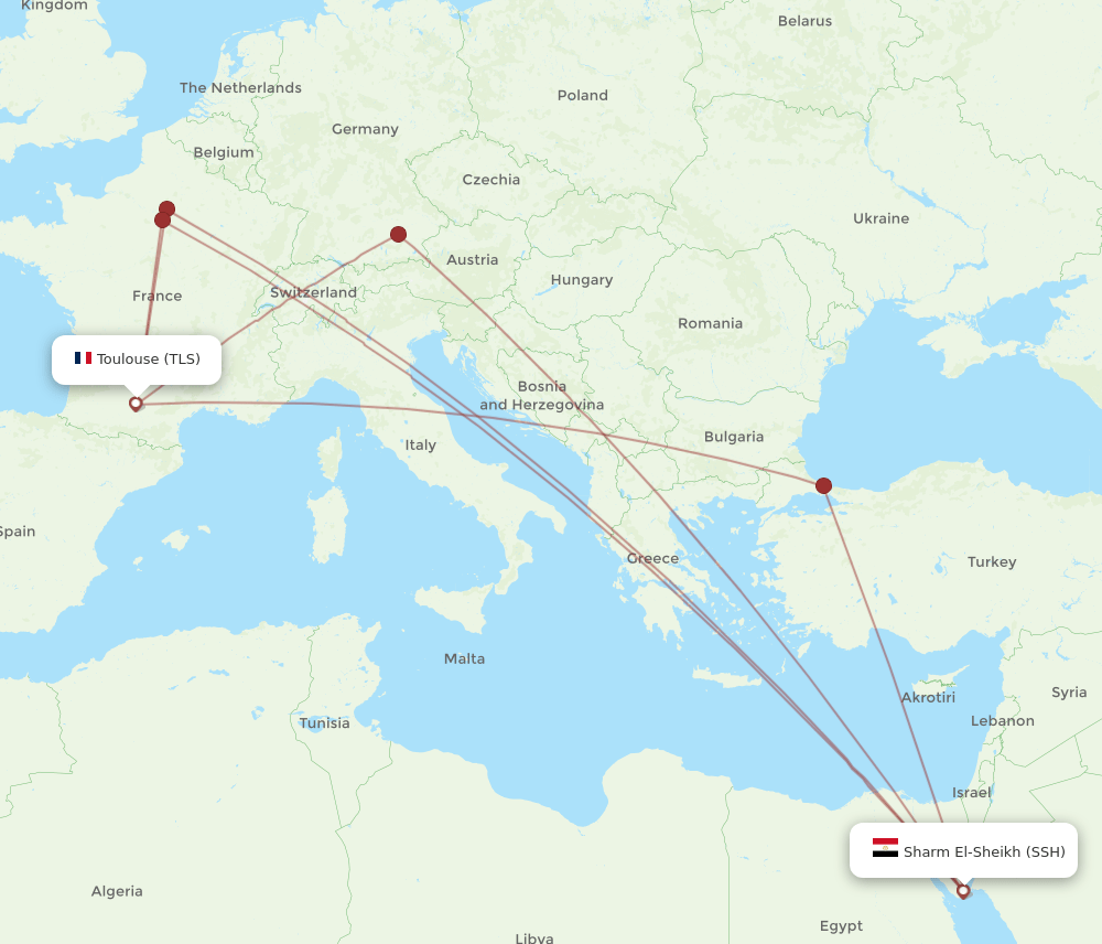 TLS-SSH flight routes