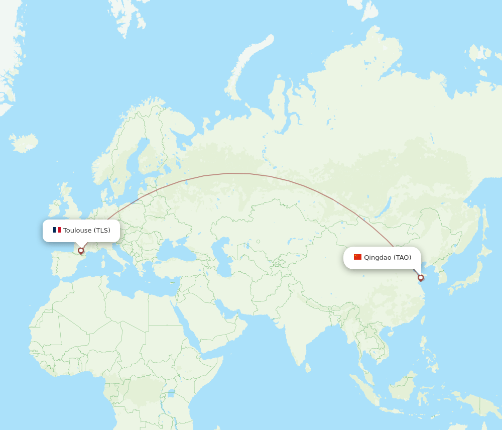 TLS-TAO flight routes