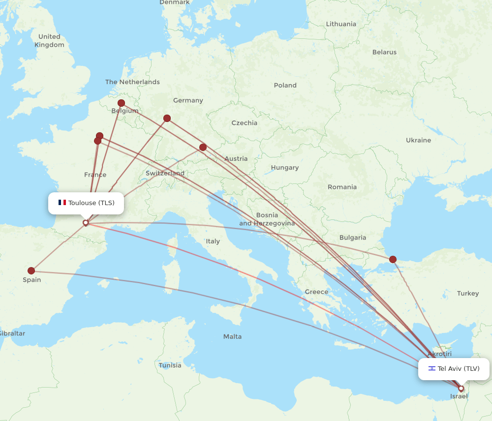 TLS-TLV flight routes