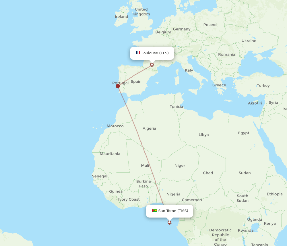 TLS-TMS flight routes