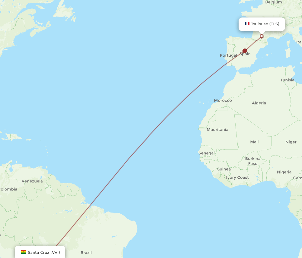 TLS-VVI flight routes