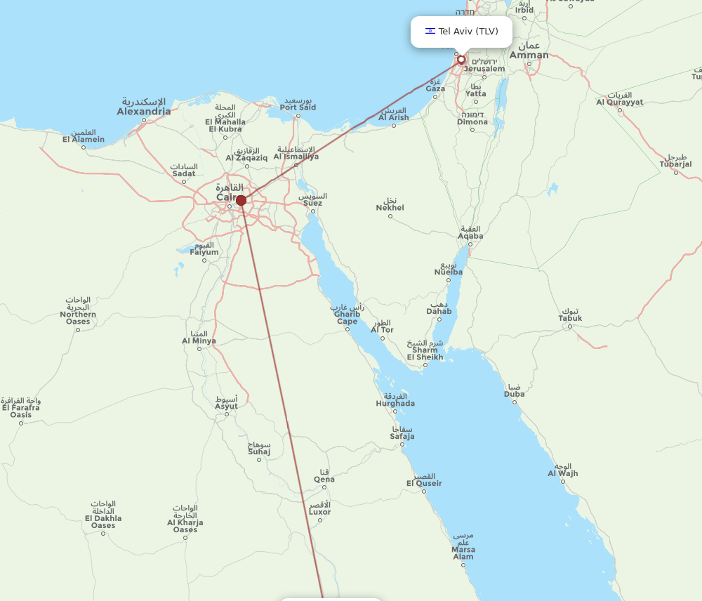 TLV-ASW flight routes
