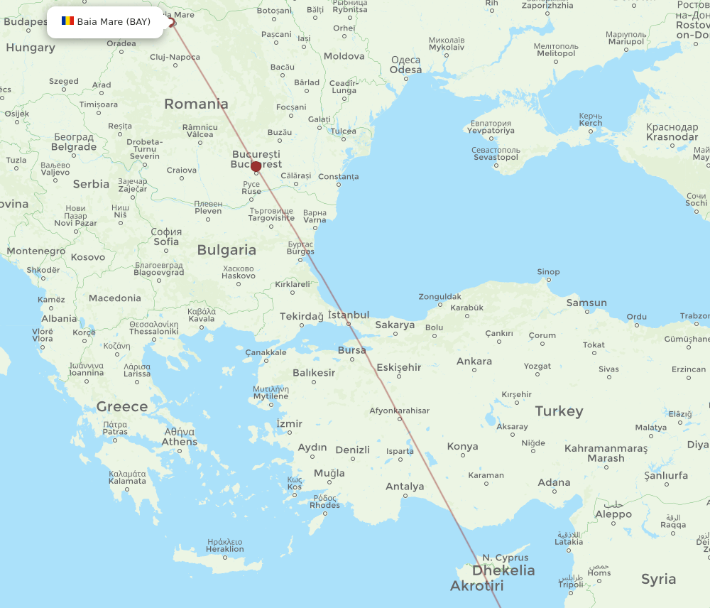 TLV-BAY flight routes