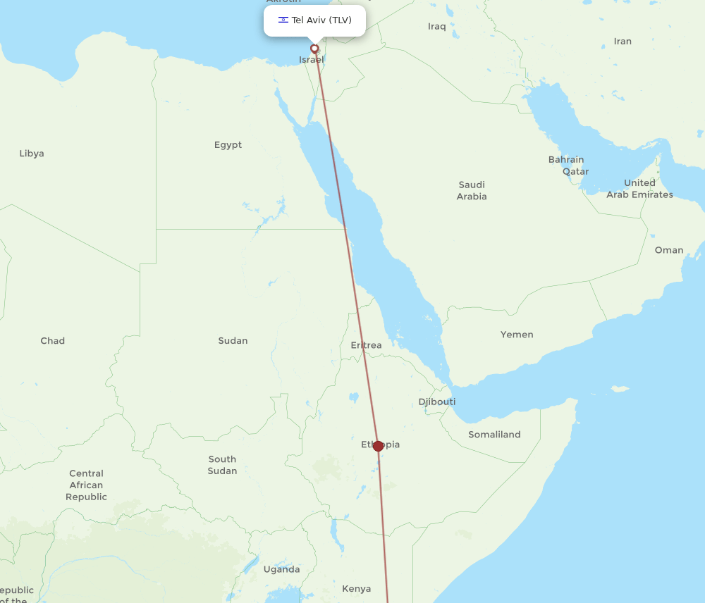 TLV-MBA flight routes