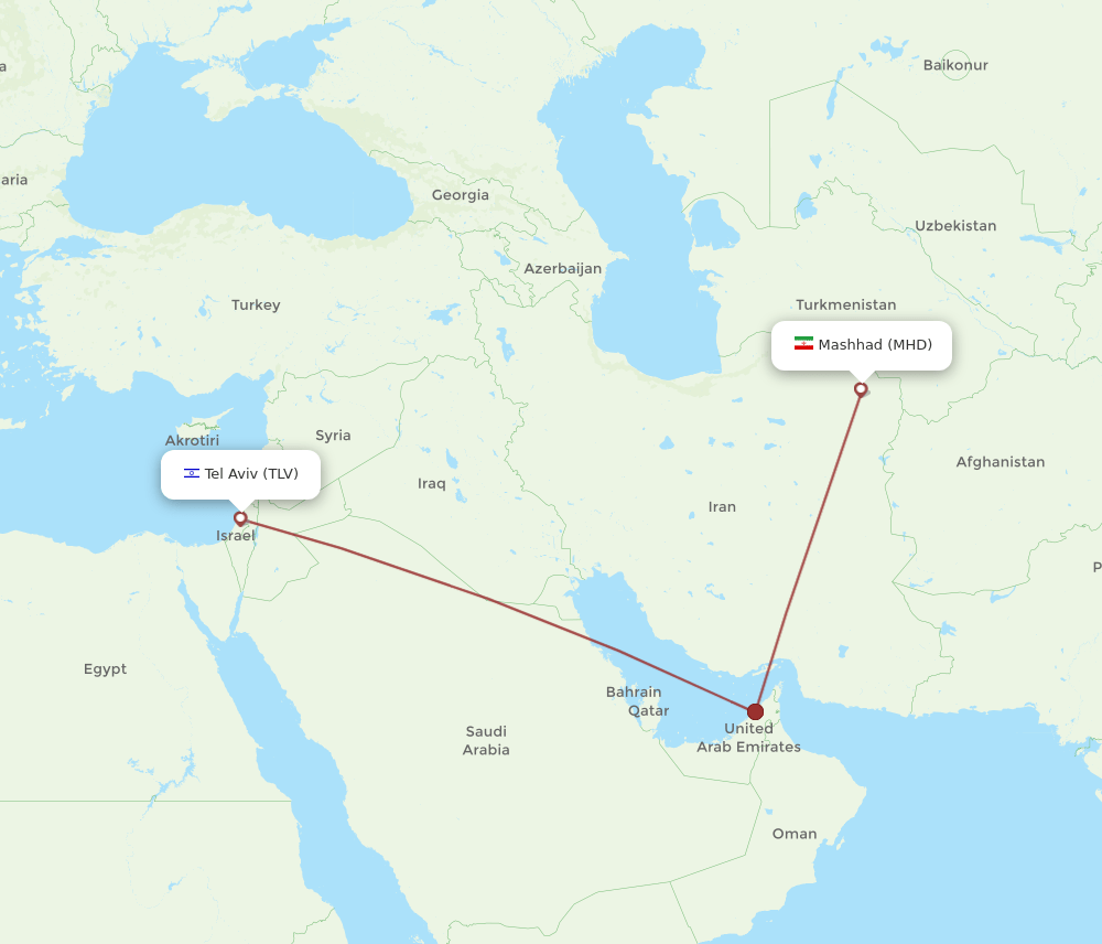 TLV-MHD flight routes