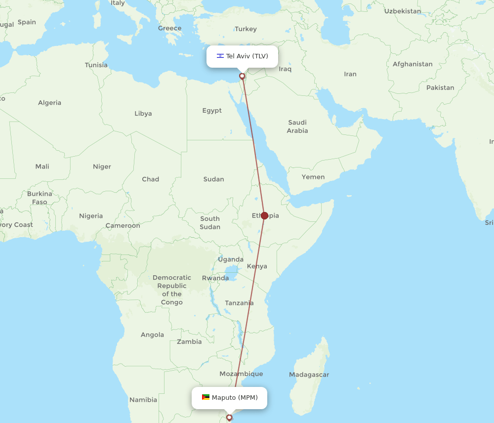 TLV-MPM flight routes