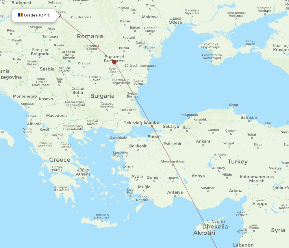 TLV-OMR flight routes