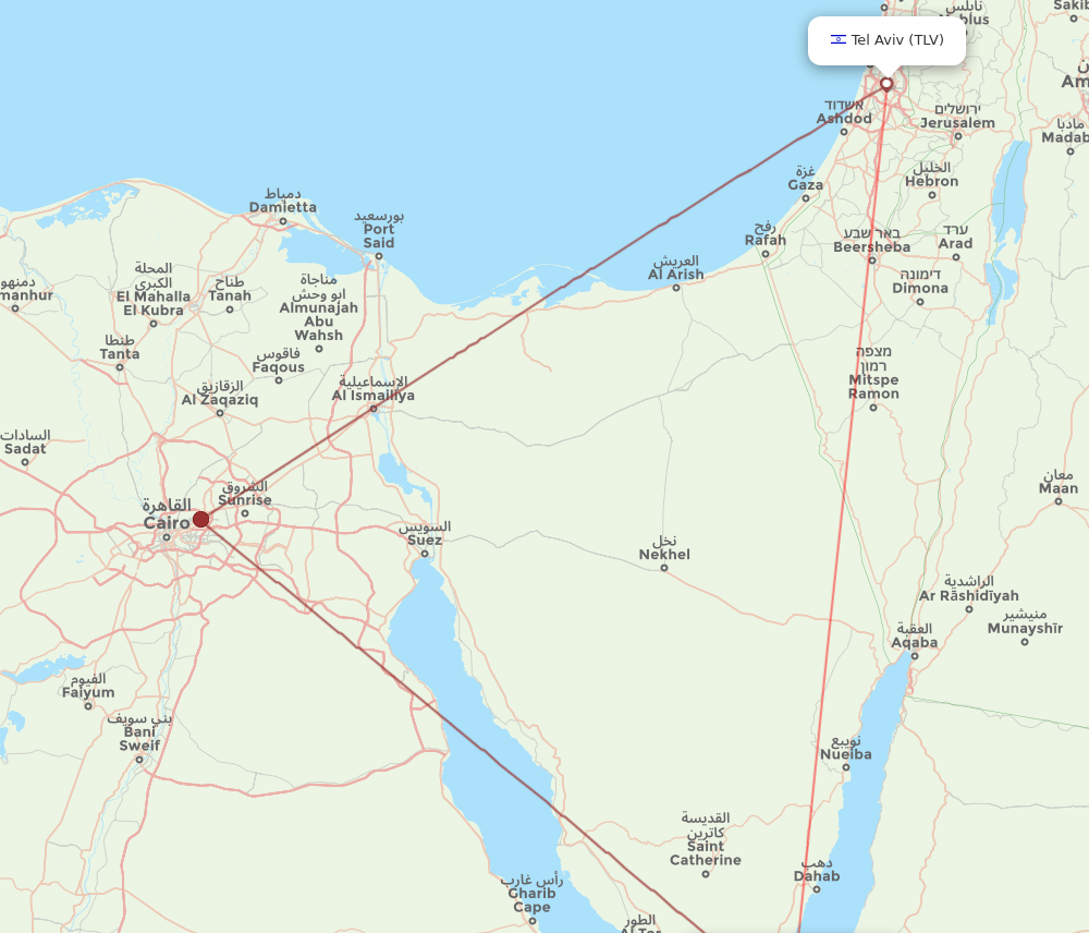 TLV-SSH flight routes