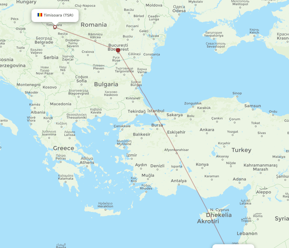 TLV-TSR flight routes
