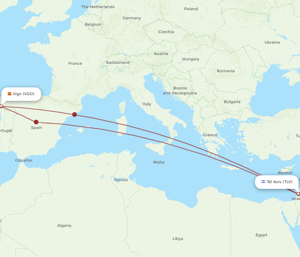 TLV-VGO flight routes