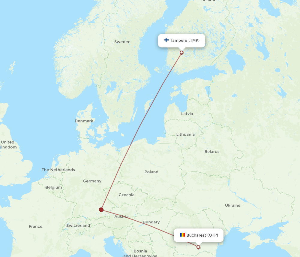 TMP-OTP flight routes