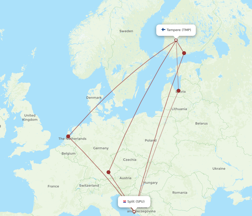 TMP-SPU flight routes