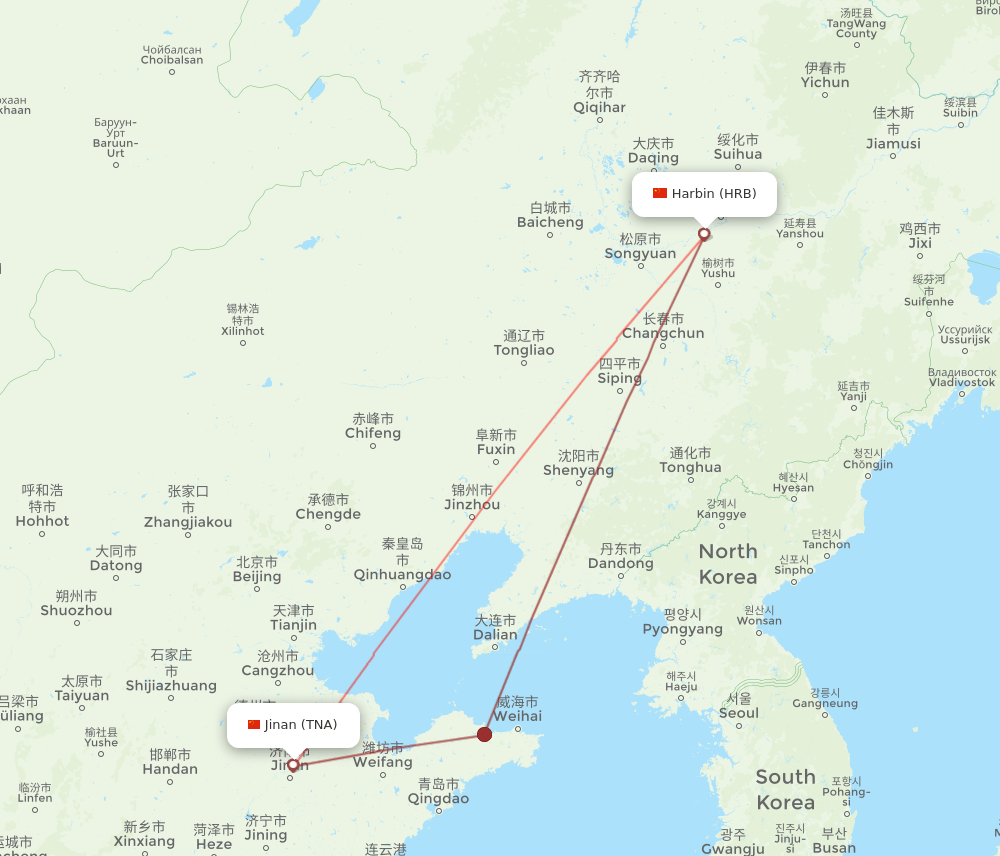 TNA-HRB flight routes