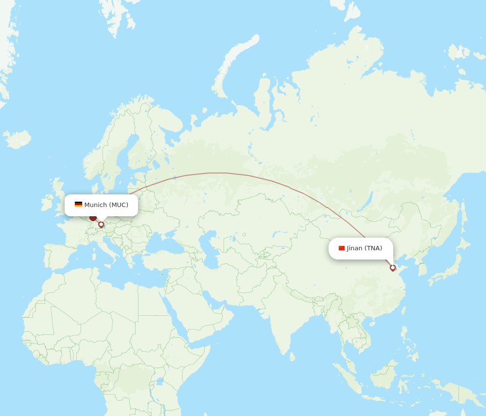 TNA-MUC flight routes