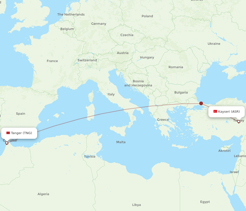 TNG-ASR flight routes