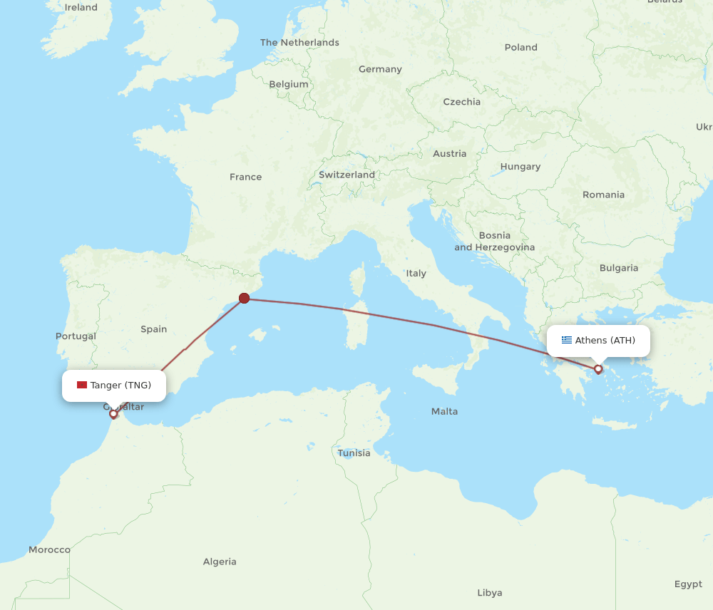 TNG-ATH flight routes