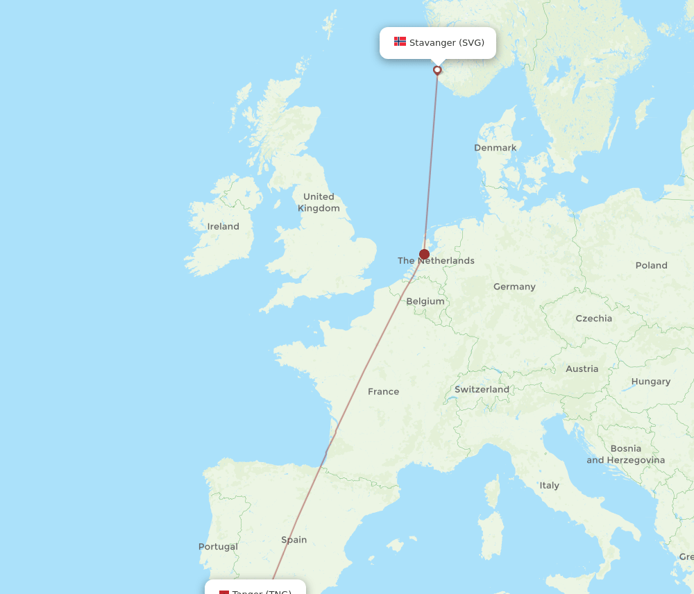 TNG-SVG flight routes