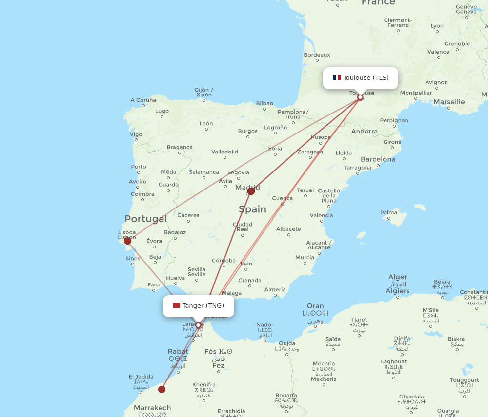 TNG-TLS flight routes