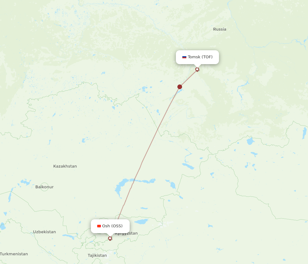 TOF-OSS flight routes