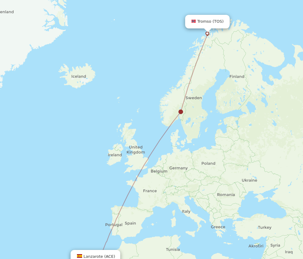 TOS-ACE flight routes