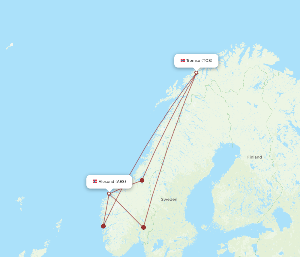 TOS-AES flight routes