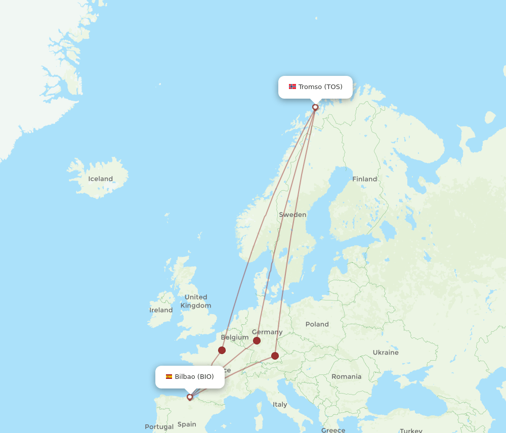 TOS-BIO flight routes