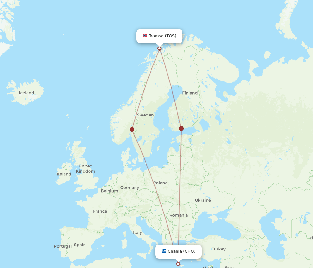 TOS-CHQ flight routes