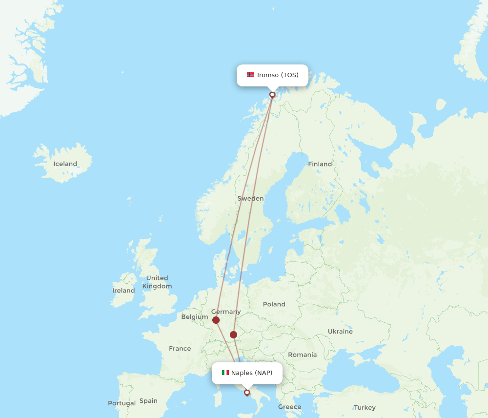 TOS-NAP flight routes