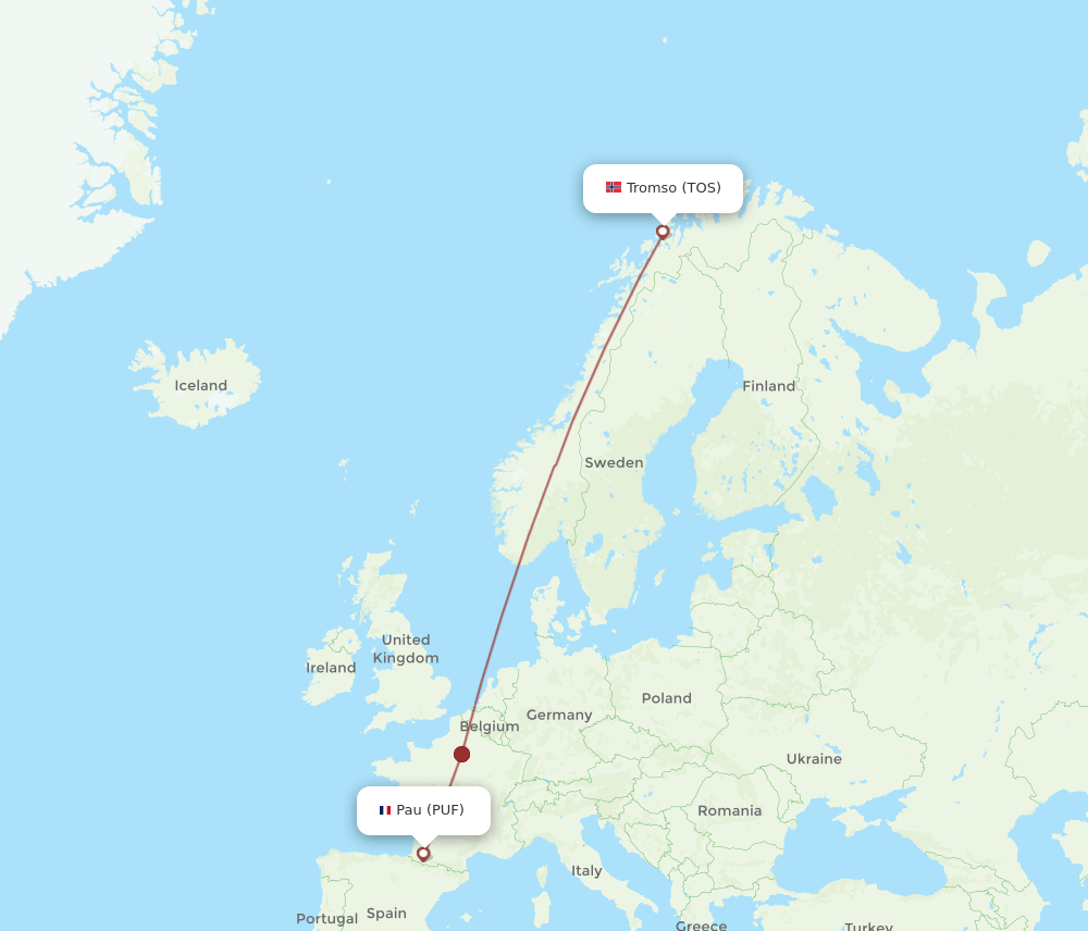 TOS-PUF flight routes