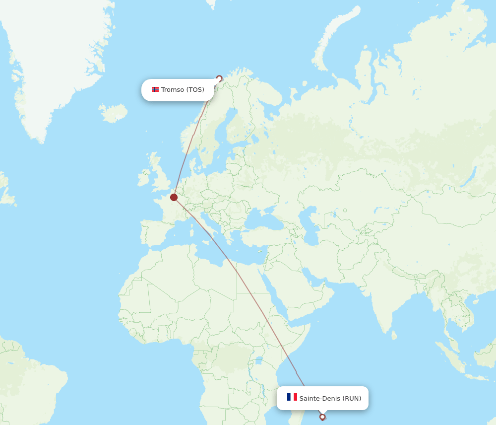 TOS-RUN flight routes