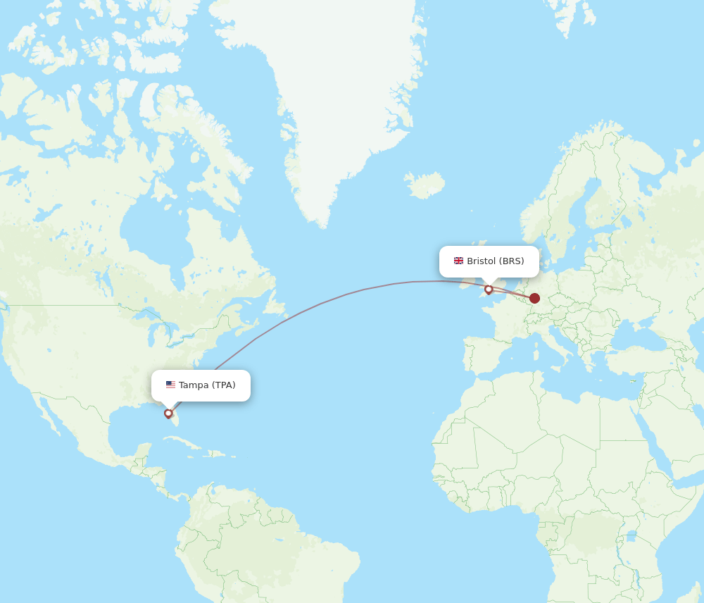 TPA-BRS flight routes