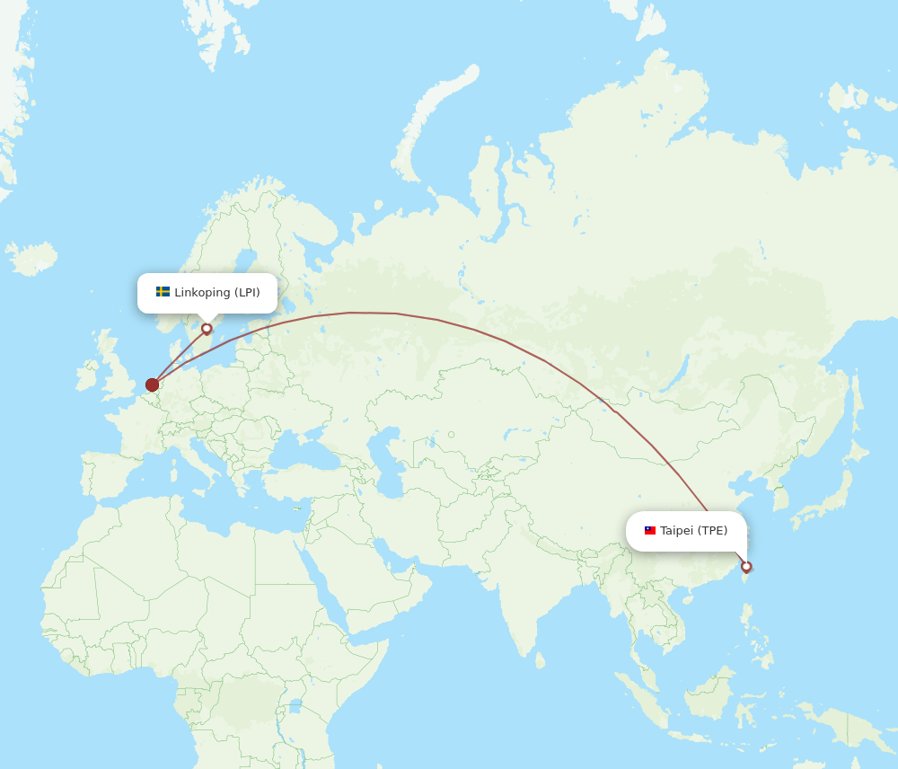 TPE-LPI flight routes
