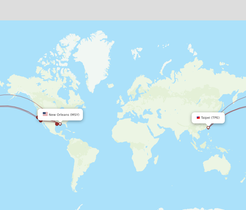 TPE-MSY flight routes